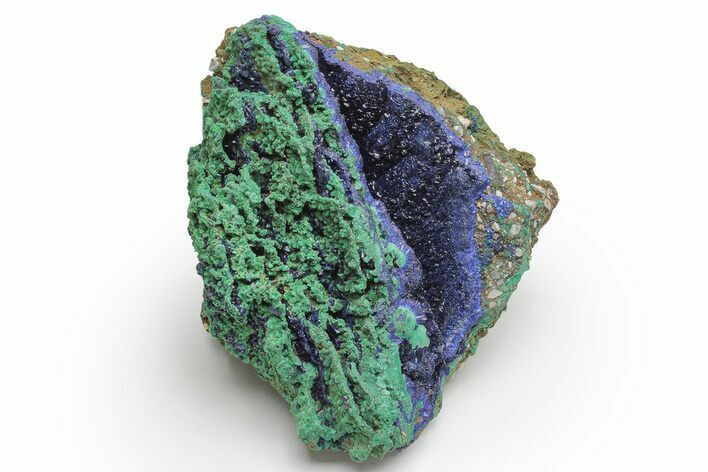 Vibrant, Sparkling Azurite With Malachite - China #215854